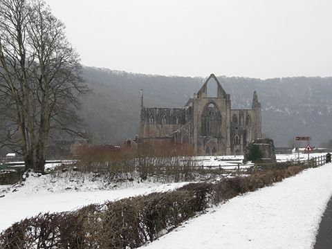 Tintern Abbey has been sugar iced!